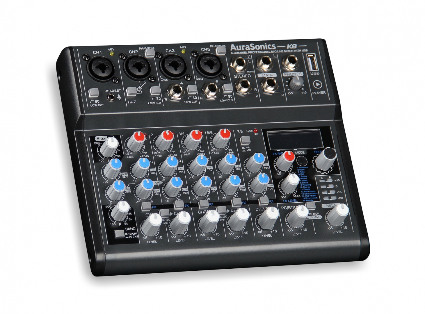 AuraSonics K8 компактный микшерный пульт в Мончегорске