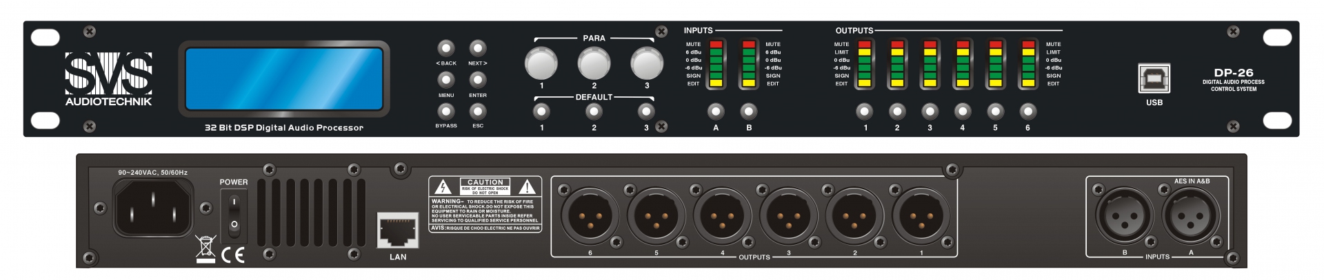 SVS Audiotechnik DP-26 Цифровой процессор: 2 входа 6 выходов в Мончегорске
