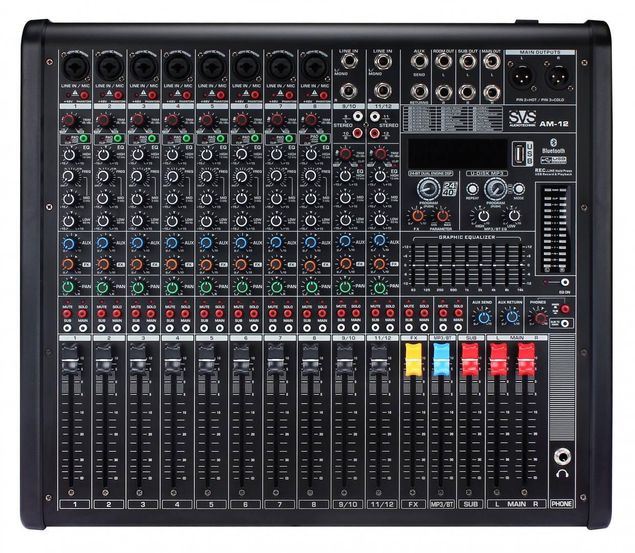 SVS Audiotechnik mixers AM-12 Микшерный пульт аналоговый, 12-канальный в Мончегорске