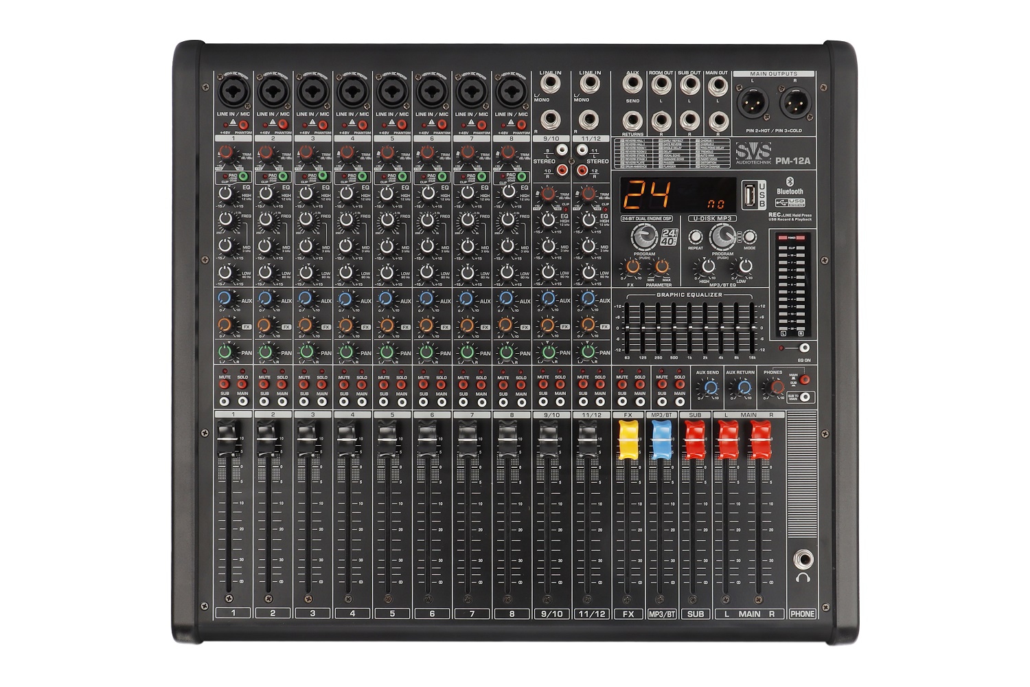 SVS Audiotechnik mixers PM-12A Активный аналоговый микшерный пульт, 12-канальный в Мончегорске